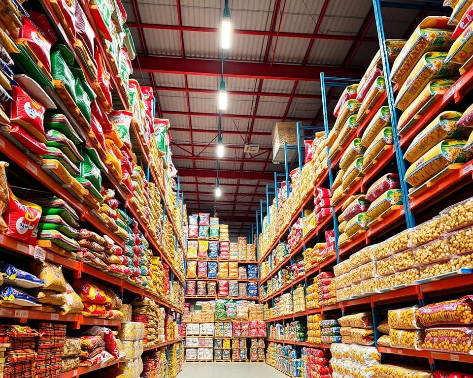 distribución de snacks al por mayor