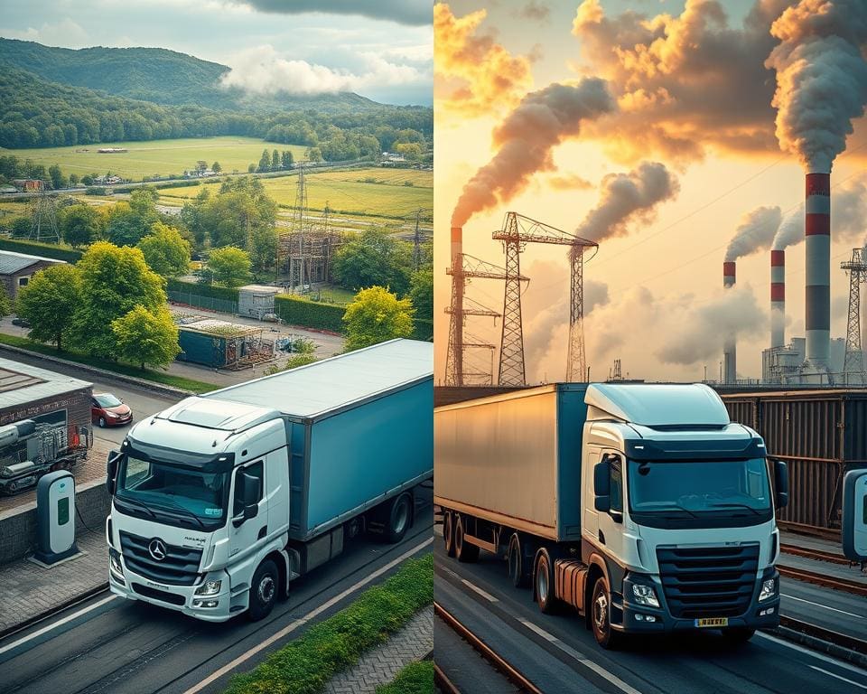 camiones eléctricos vs diésel