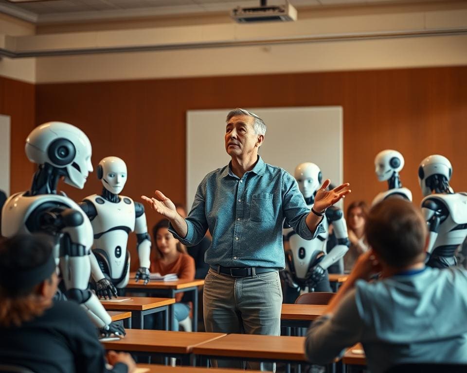 roles de maestros vs robots