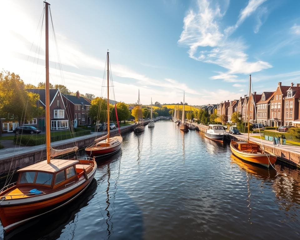 Langweer – Canales y barcos en Frisia 🇳🇱