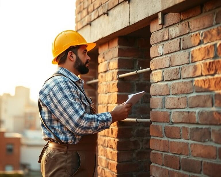 ¿Cómo mejora un albañil la estructura del edificio?