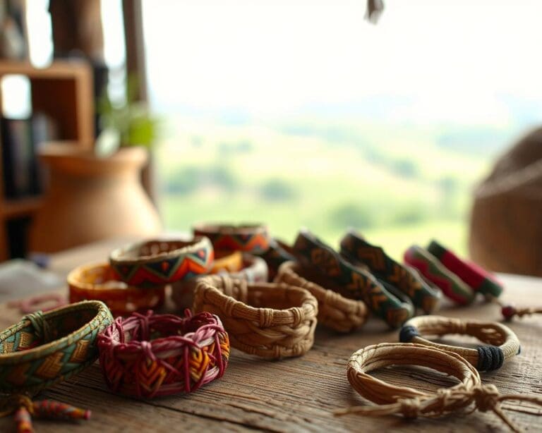 Pulseras artesanales con intención