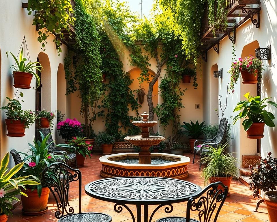 decoración de patios andaluces