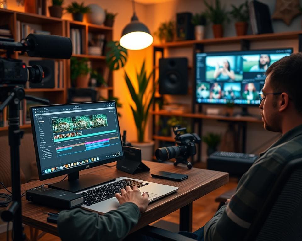 cómo edita un productor de vídeo independiente