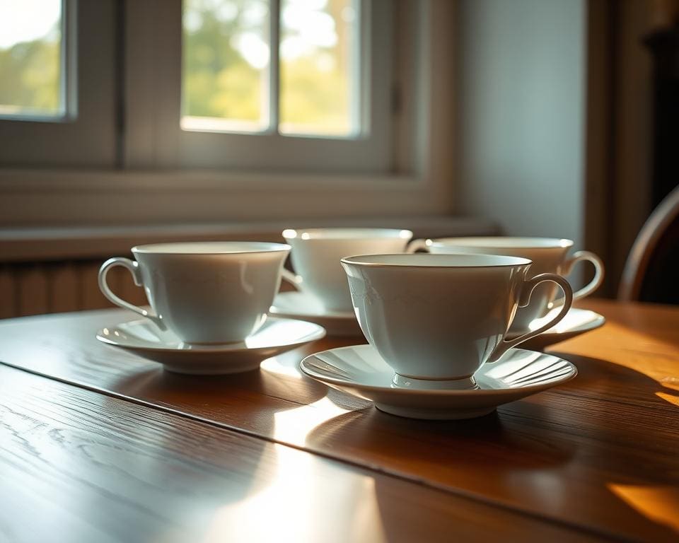 tazas de porcelana