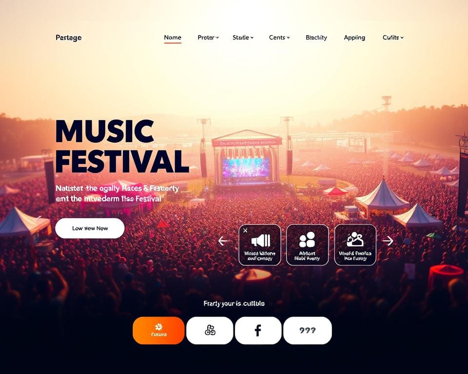 tendencias diseño web festivales