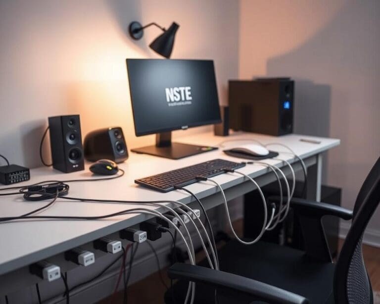 ¿Cómo organizar cables en la oficina en casa?