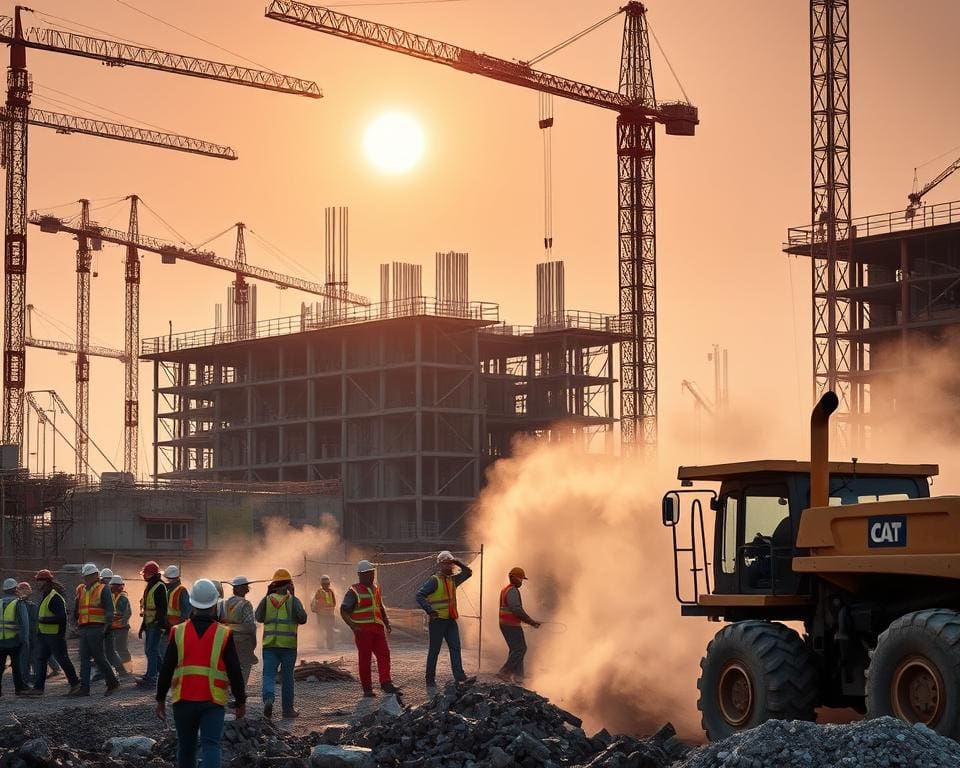 Empleo en la industria de la construcción