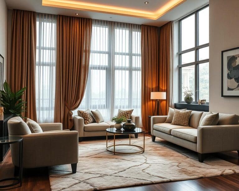 Guia para combinar cortinas y alfombras