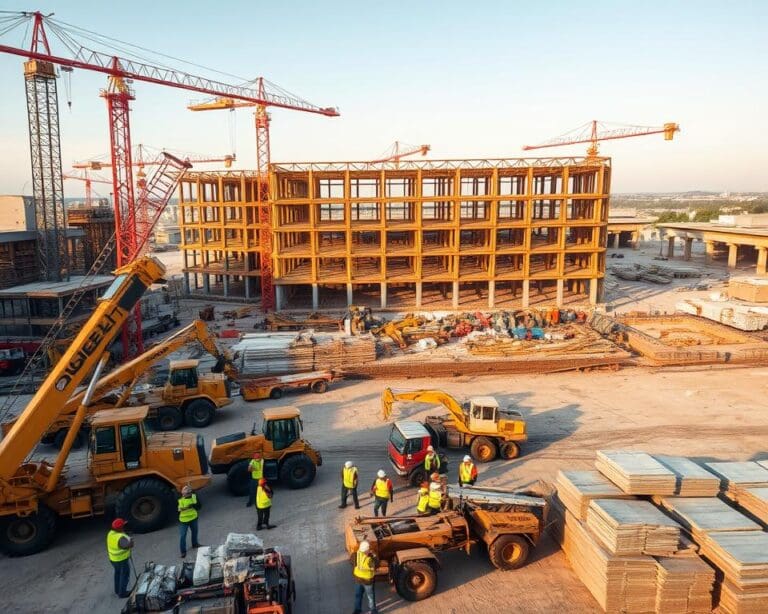 Logística eficiente en obras de gran escala