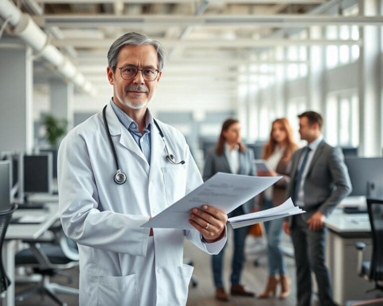 ¿Cómo apoya un médico laboral la salud en empresas grandes?