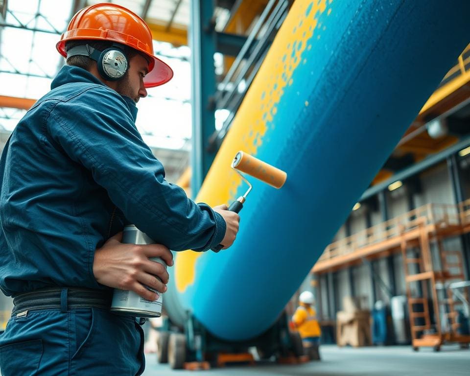 ¿Qué servicios presta un pintor industrial?