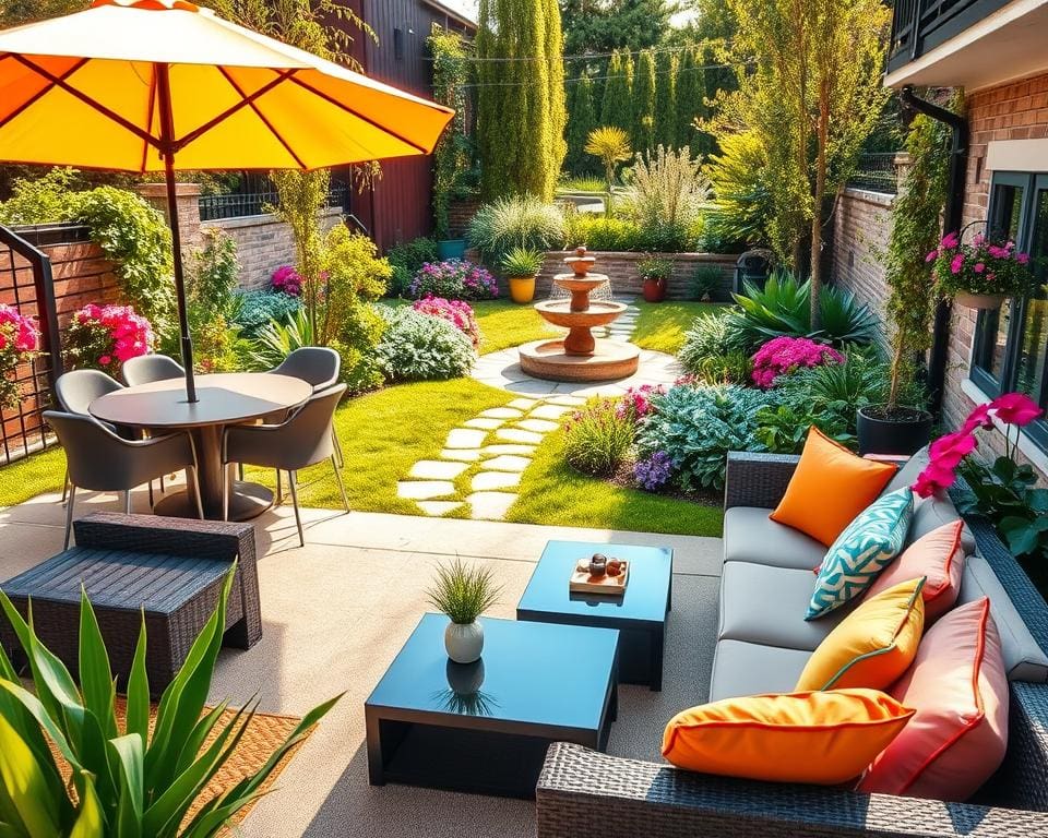 ¿Cómo decorar el jardín con muebles resistentes?