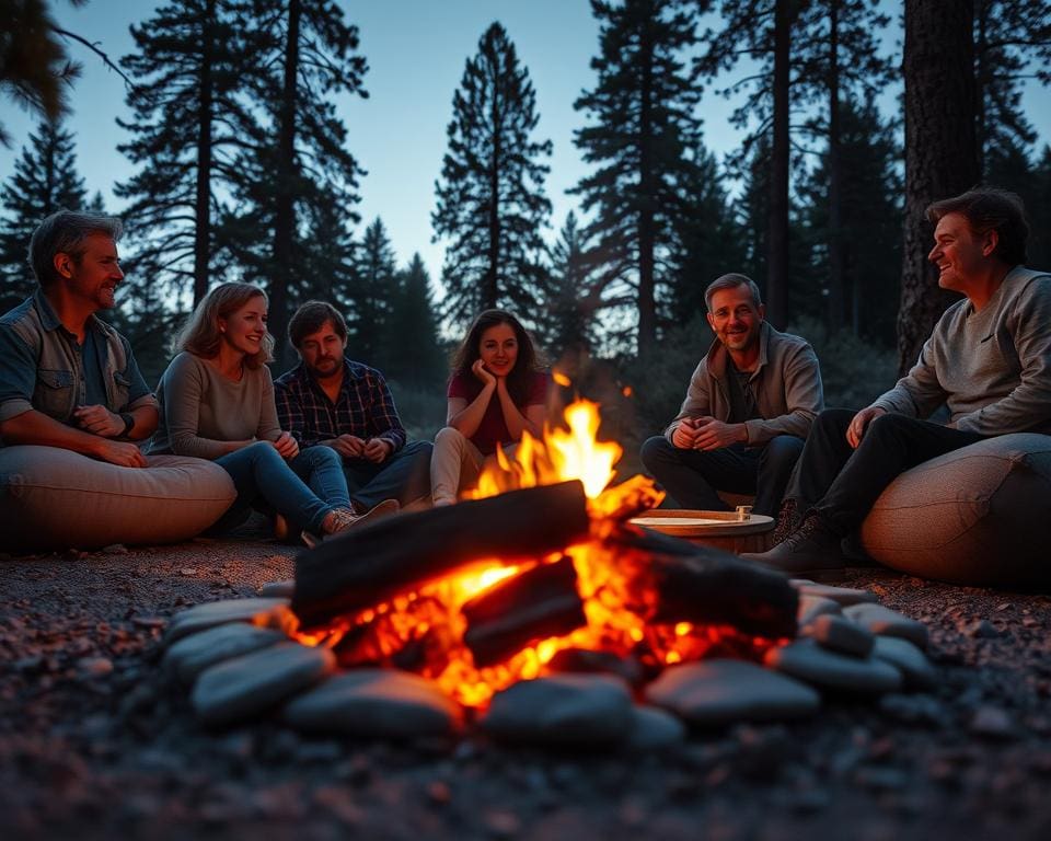 ¿Por qué una fogata exterior crea ambiente?