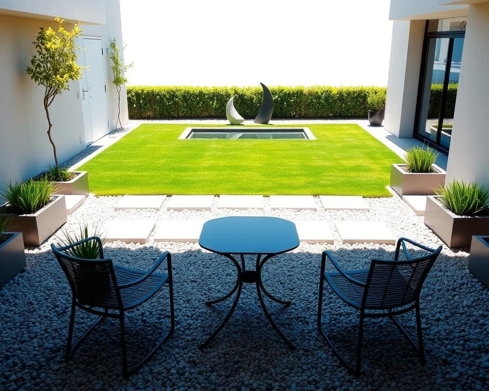jardín minimalista
