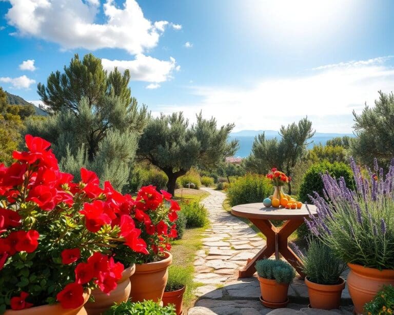 jardín mediterráneo